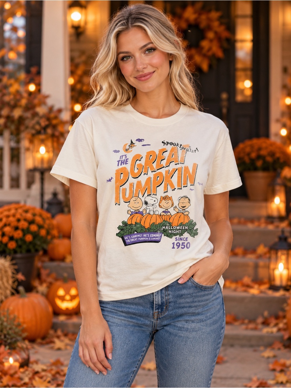 013 NWT XXL Snoopy Great Pumpkin Tshirt